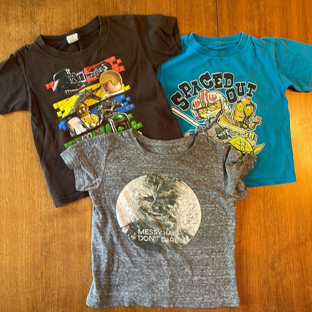 Toddler boys Star Wars t-shirt bundle 3T-4T